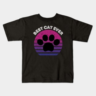best cat ever with pow Kids T-Shirt